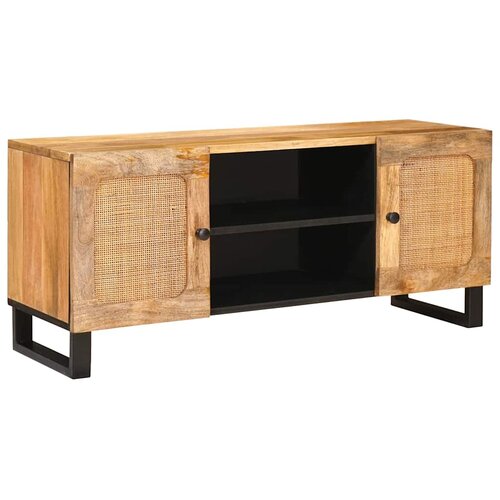 TV ormar s policom Smeđa 105 x 33 x 46 cm Čvrsto drvo manga Cijene