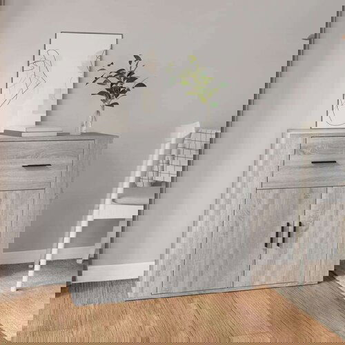  Komoda siva sonoma 80x33x70 cm inženirski les, (20594745) Slike