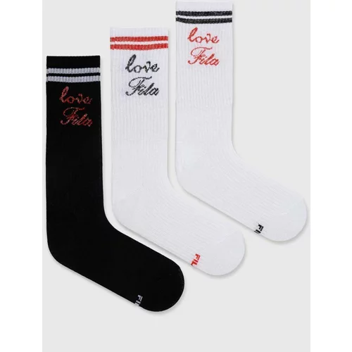 Fila Čarape 3-pack za žene, boja: bijela, F6948