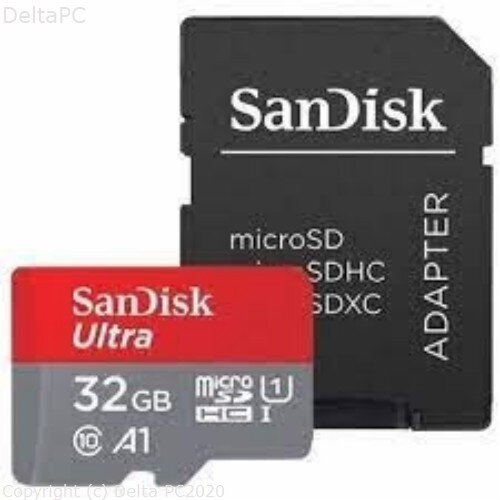 MEM SD MICRO 32GB Sandisk Ultra A1 U1 +A Slike