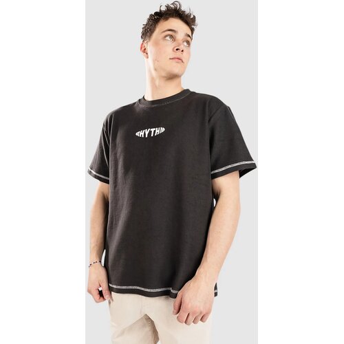 Rhythm Terry Contrast T-shirt black Cene