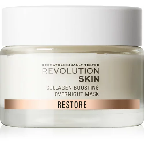 Revolution Restore Collagen Boosting obnovitvena nočna kremasta maska za podporo proizvajanju kolagena 50 ml