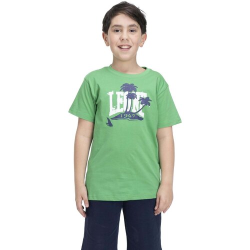 Leone 1947 Majice s kratkimi rokavi Boy T-Shirt + Bermuda Beach Zelena Cene