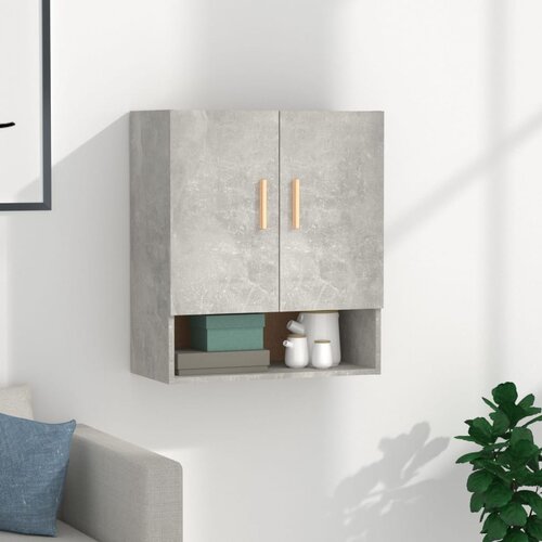 vidaXL Stenska omarica betonsko siva 60x31x70 cm konstruiran les Cene