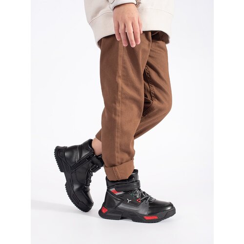 Shelvt Black padded boys&amp;#039; boots Slike