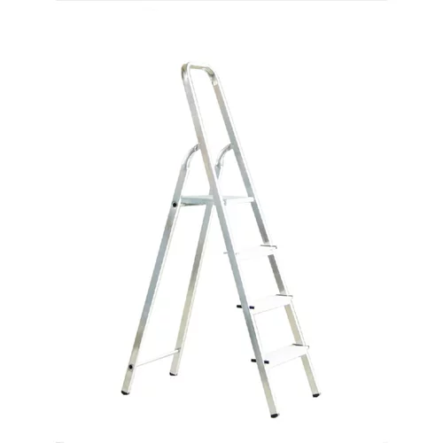 Alpos Aluminijasta gospodinjska lestev 3+1 (delovna višina: 2,66 m, transportna dolžina: 1,55 m,nosilnost: 150 kg)