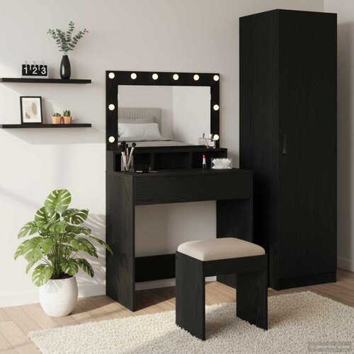  Toaletni stol Crni hrast 75,5 x 41 x 135 cm Konstruirano drvo Cene