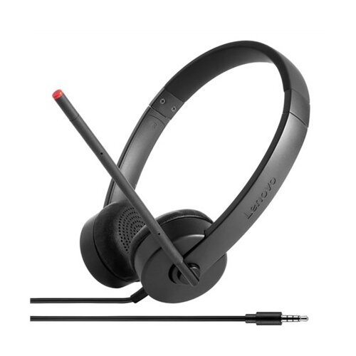 Lenovo Stereo Analog Headset Wired Head-band Office/Call center Black Slike
