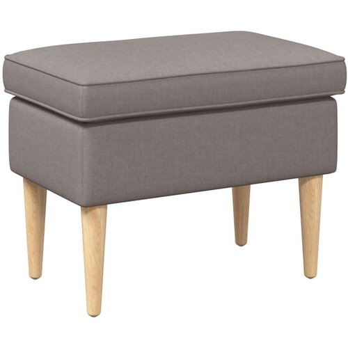  Stolica za noge 55 x 35 x 41 cm 100% poliester  &scaron;perploča - Sivosmeđa Cijene