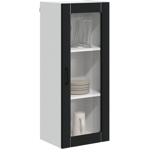  Zidni stakleni ormarić Lucca Crna 40 x 31 x 100 cm Slike