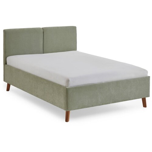 Meise Möbel Svijetlo zeleni tapecirani bračni krevet s podnicom 140x200 cm Piano – Cene