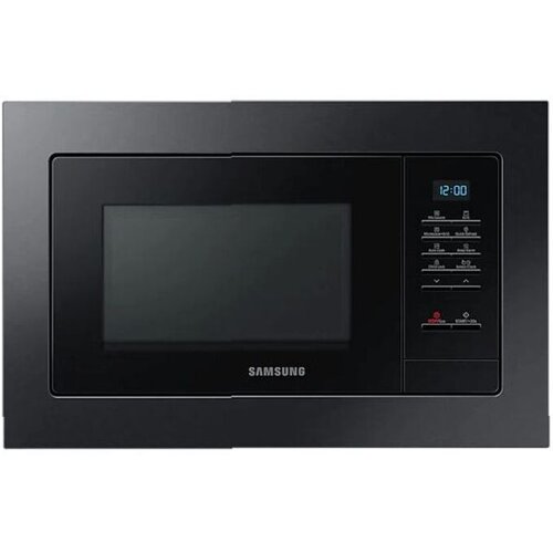 Samsung ugradbena mikrovalna pećnica MG23A7013CA/OL grill, crni inox Slike