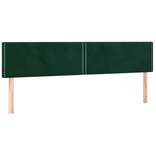  Uzglavlja tamnozelena 200x5x78/88 cm bar&amp;scaron;unasta Slike