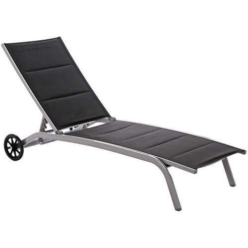  Elegantna aluminijska vrtna ležaljka Ibiza  srebrna/crna Cijene