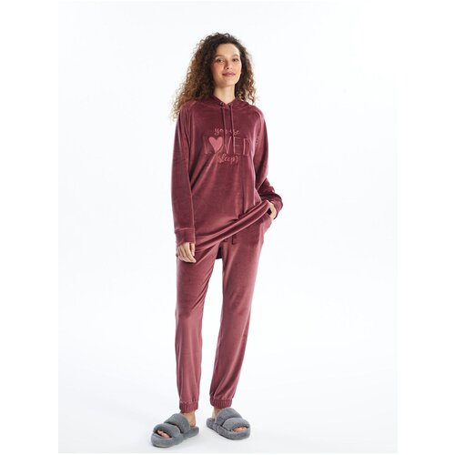 LC Waikiki Lw - Elastic Waist Plain Velvet Women&amp;#039;s Jogger Pajama Bottoms Slike