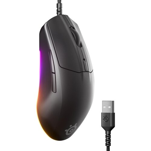 Steel Series Rival 3 Gen 2 žična RGB igralna mi&amp;scaron;ka črne barve Slike