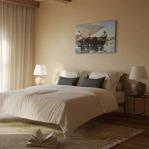  Slika - Joaqu&amp;iacute;n Sorolla y Bastida &amp;ndash; The Return from Fishing 60x40 Premium Print Slike