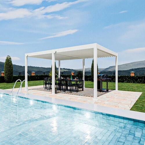 Gardenson Pergola Superior, Bela, 3,6x5,3m Slike
