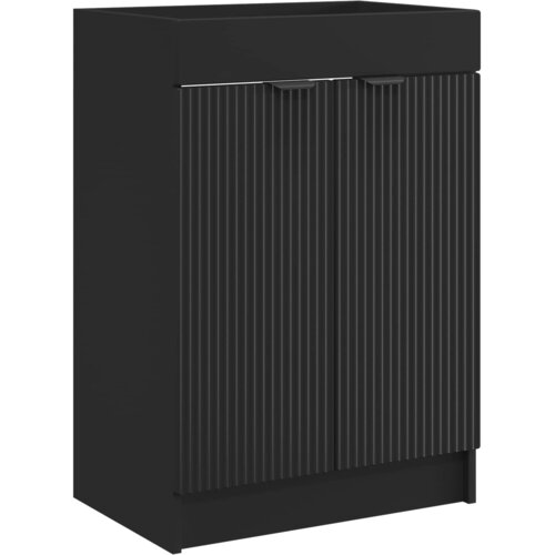 vidaXL Omarica pod umivalnikom Črna 78,5 x 37,5 x 81 cm Inženirski les, (5000246250) Cene