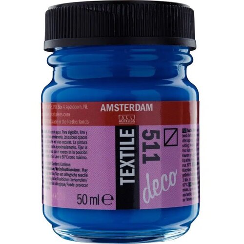 Royal Talens Amsterdam, boja za tekstil, 50ml - odaberite nijansu Cobalt blue Slike