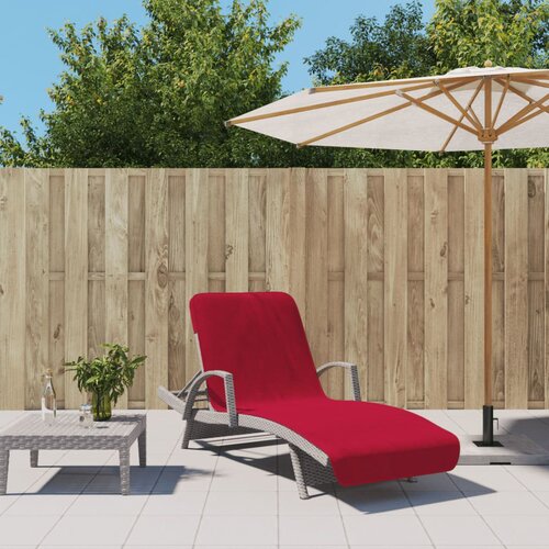 vidaXL brisače za plažo 2 kosa bordo 75x200 cm tkanina 400 gsm Cene