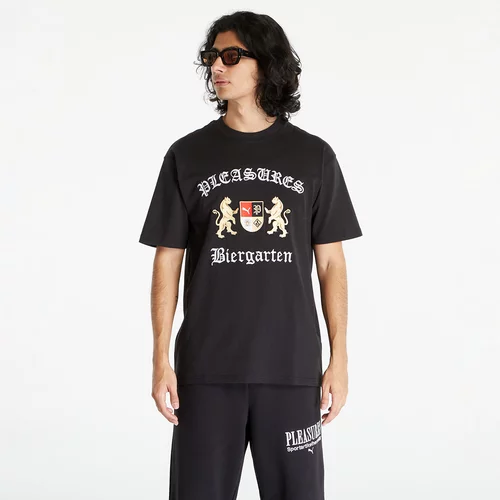 Puma Pamučna majica x PLEASURES Graphic Tee za muškarce, boja: crna, s aplikacijom, 620877