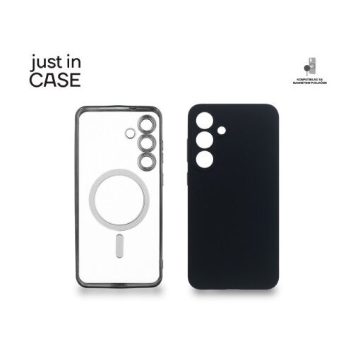 Just_in_Case 2u1 Extra case MAG MIX PLUS paket CRNI za Samsung S25 Plus ( MAGPL237BK ) Cene