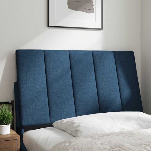 Maison Chic posteljno vzglavje - vzglavna omarica - vzglavna stranica modra 90 cm blago, (21704325) Cene
