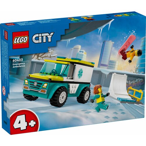 Lego city 60403 kola hitne pomoći i snouborder Slike