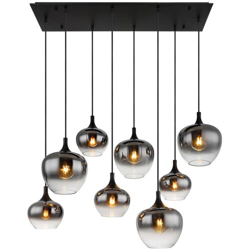 Globo 15548-8H - Luster na sajli MAXY 8xE27/40W/230V crna Cene