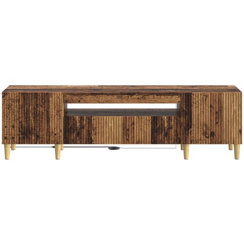  LED TV kabinet Staro drvo Konstruirano drvo Slike