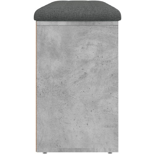  Klupa za cipele siva boja betona 102x32x50 cm konstruirano drvo Slike