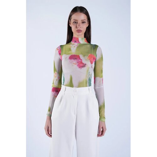 Trend Alacati Stili Ženska bluza Alc-X15125, Zelena Slike