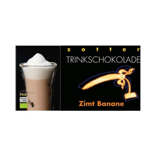 Zotter Schokoladen Bio Pitna čokolada - Cimet in Banana Slike