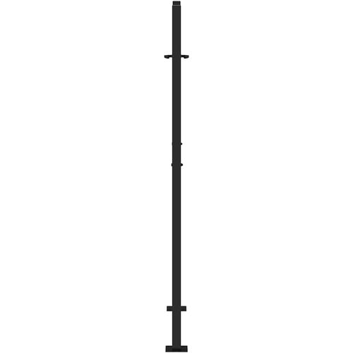 Vrtna vrata crna 100x150 cm dizajn s čeličnim tragovima Slike