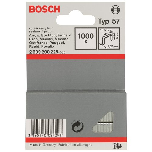 Bosch spajalica, tip 57, 10,6x1,25x6mm Slike