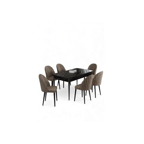 Hanah home Trpezarijski set, 7 dijelova, bež Cijene