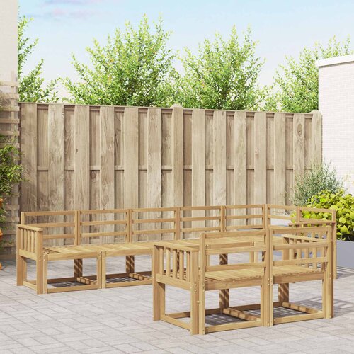  Set vanjskih sofa 8 pcs Bijela Čvrsto drvo akacije Cene