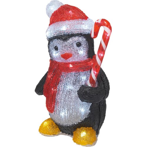  Okrasna figura LED v obliki pingvina 30 cm Slike