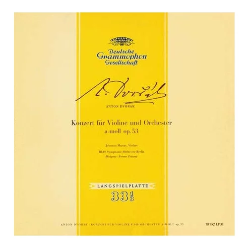 Antonín Dvořák - Concert For Violin And Orchestra (Mono) (LP)