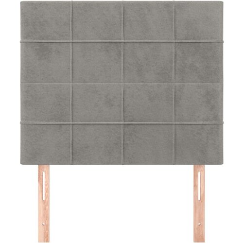  Uzglavlja 2 kom svjetlosiva 80x5x78/88 cm bar&amp;scaron;unasta Slike