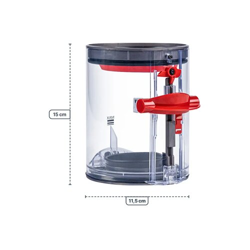 MIKRO Spremnik pra&amp;scaron;ine kompatibilan s Dyson V10 (SV12), 969509-01 / small 145 mm (Sqoon S0602) Slike