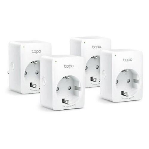 Tp-link Tapo P100 (4-pack) komplet Smart 230V strujnih šuko utičnica do 10A – 2.3KW (4kom), WiFi 802.11b/g/n, udaljeni pristup, on/off po zadatom rasporedu ili u slučajno vreme, Bluetooth onboarding Technology, Tapo app Cene