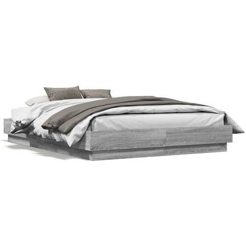 vidaXL Okvir za krevet boja hrasta 120x190 cm od konstruiranog drva Cijene