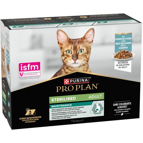  2 x PURINA PRO PLAN po posebnoj cijeni! - 2 x (10 x 85 g) Sterilised Maintenance I: morska riba Slike