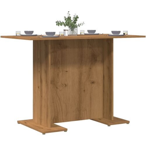 VidaXL Blagovaonski stol boja hrasta 110x60x75 cm konstruirano drvo Slike