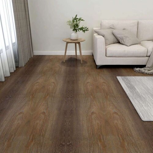  Samoljepljive podne obloge 20 kom PVC 1 86 m&amp;sup2; smeđe Slike