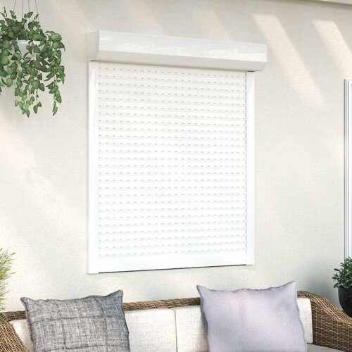 vidaXL rolete iz aluminija 100x120 cm bele Cene