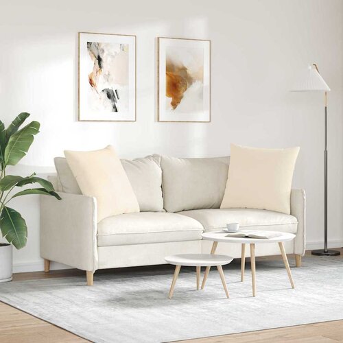  Jastučići za sofu 2 pcs Bež 80 x 80 cm tkanina Slike