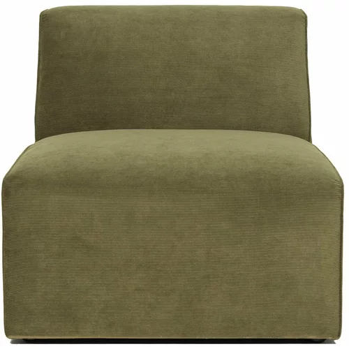 Scandic kaki zeleni baršunasti središnji element sofe Sting